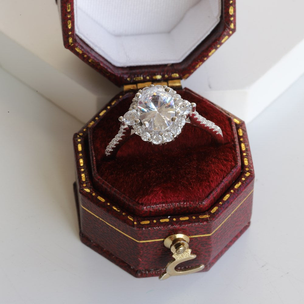 Charlotte Ring- 925 Sterling Silver Cubic Zirconia