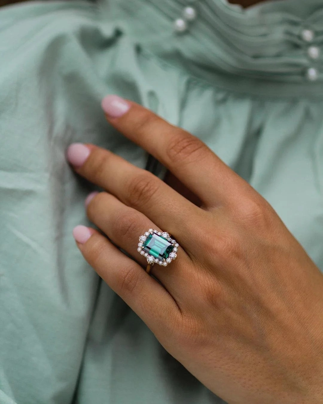 Mary - Emerald Cut Moissanite 5ct