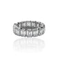 Mai - Emerald Cut Eternity Band 3*5mm Moissanite