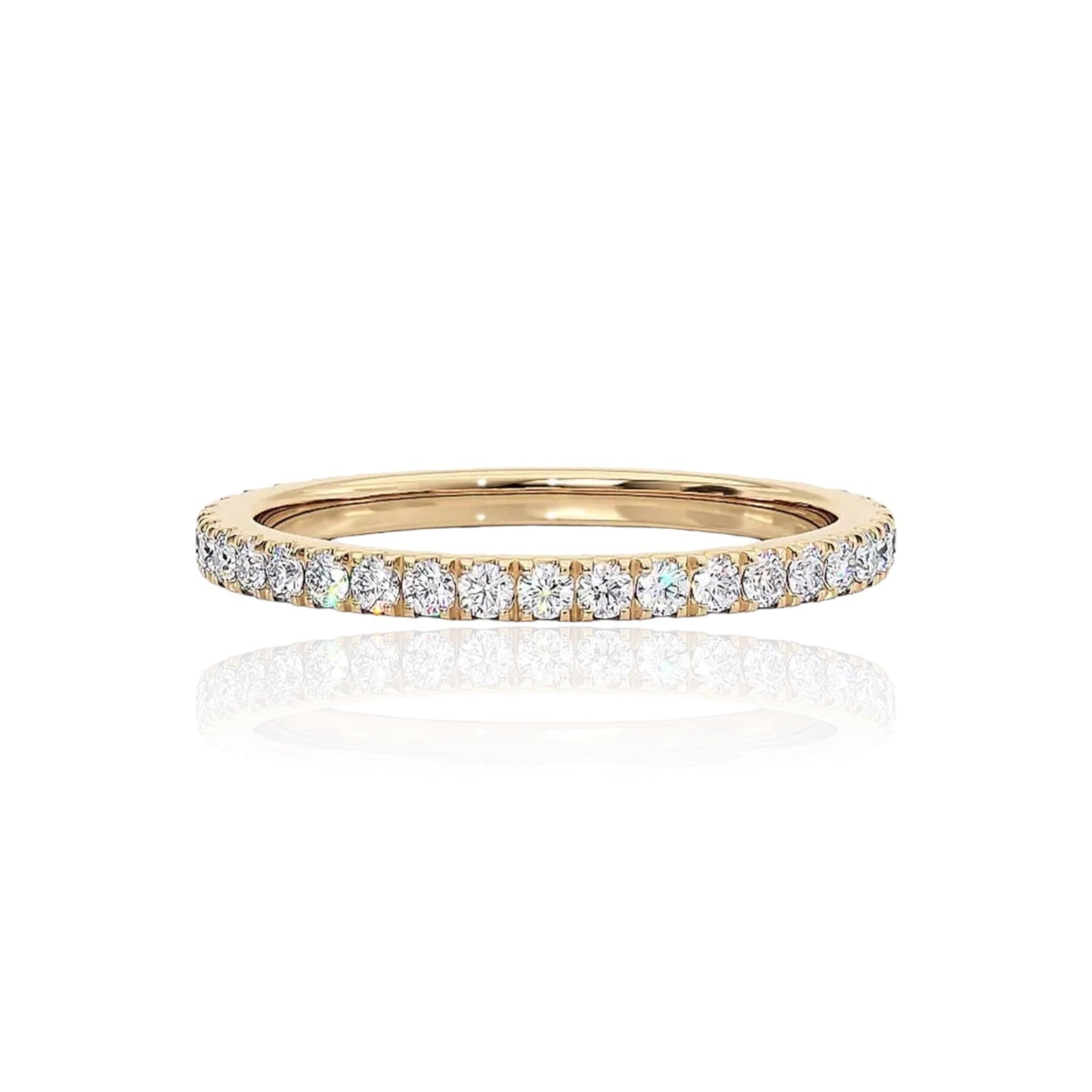 Bilie - Band Brilliant Round Cut 1.3MM Moissanite