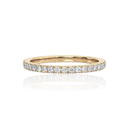Bilie - Band Brilliant Round Cut 1.3MM Moissanite
