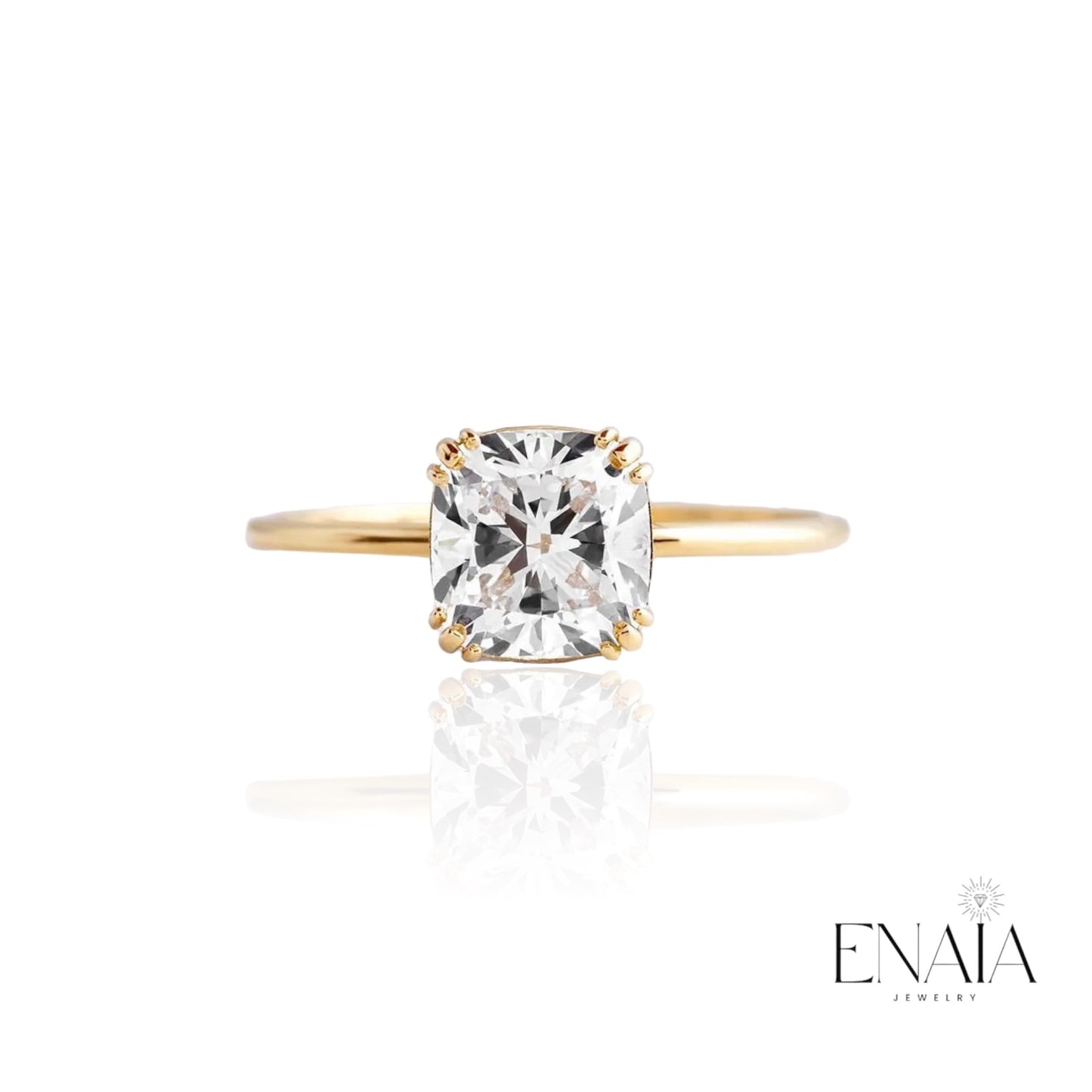 Leonora - Square Cushion Cut Moissanite 1 Carat