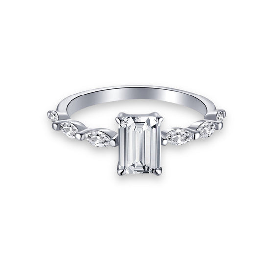 Adaline Silver Ring-  925 Sterling Silver Cubic Zirconia