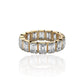Mai - Emerald Cut Eternity Band 3*5mm Moissanite