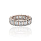 Mai - Emerald Cut Eternity Band 3*5mm Moissanite