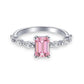 Adaline Pink Ring-  925 Sterling Silver Cubic Zirconia