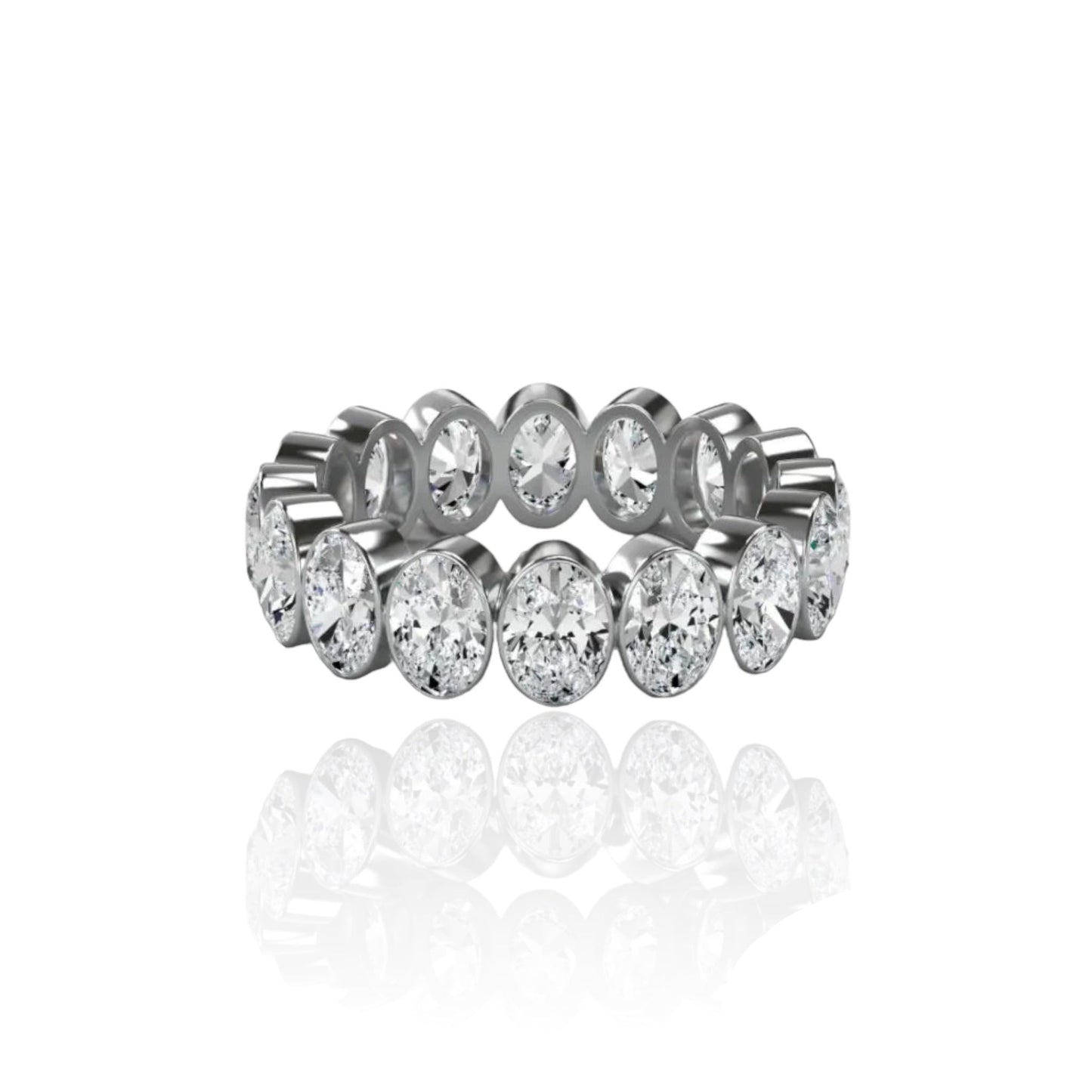 Melissa - Oval Band  Moissanite