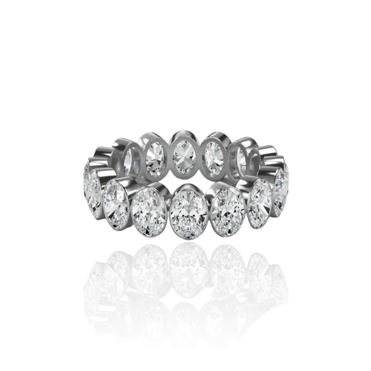 Melissa - Oval Band  Moissanite