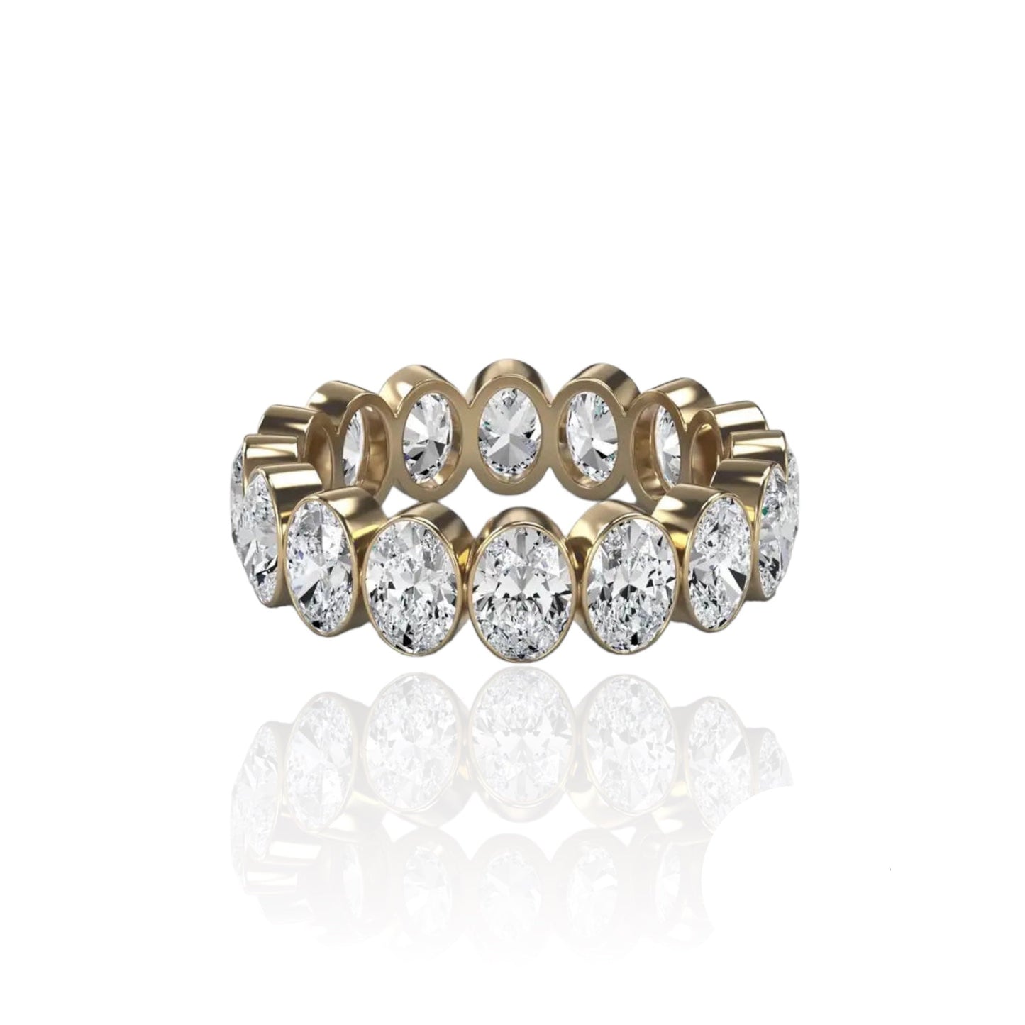 Melissa - Oval Band  Moissanite