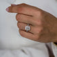 Elise -  Modern Radiant Cut Moissanite 2ct
