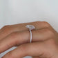 Elise -  Modern Radiant Cut Moissanite 2ct
