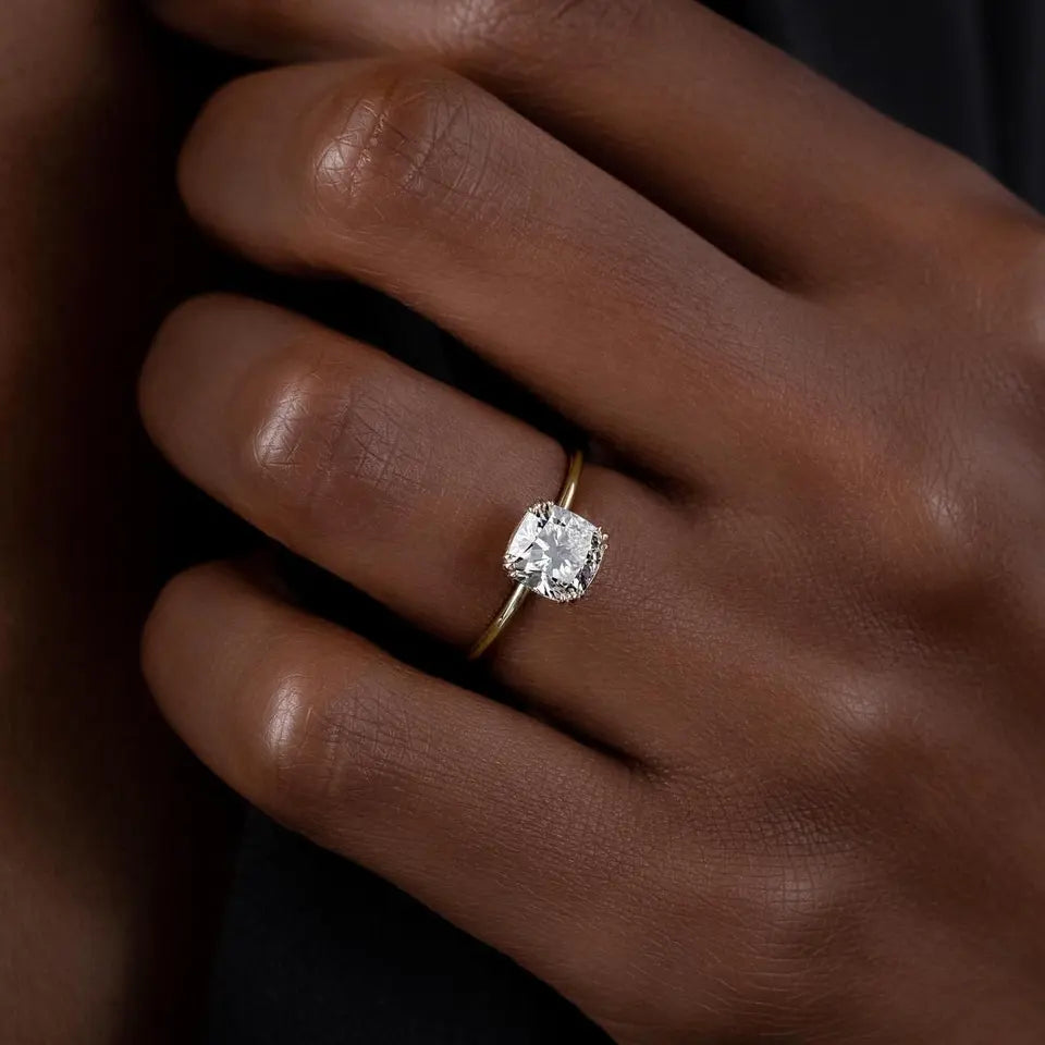 Leonora - Square Cushion Cut Moissanite 1 Carat